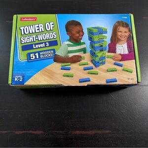 Lakeshore TOWER OF SIGHT WORDS Level 3 - Wood Blocks (TT463) Gr K-2 Homeschool